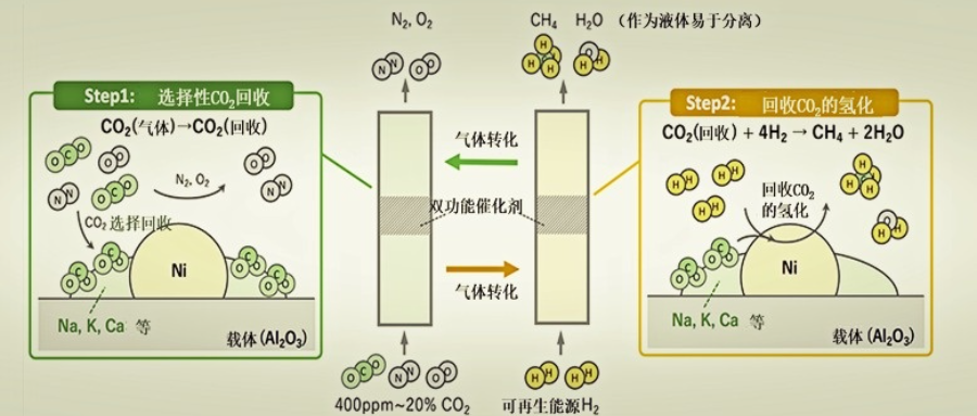产综研：一种由大气中的CO2合成高浓度城市燃气原料的方法